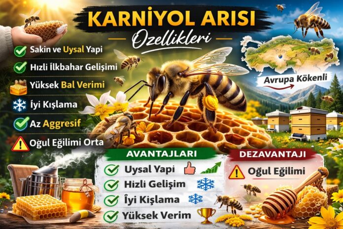 Karniyol Arısı Özellikleri